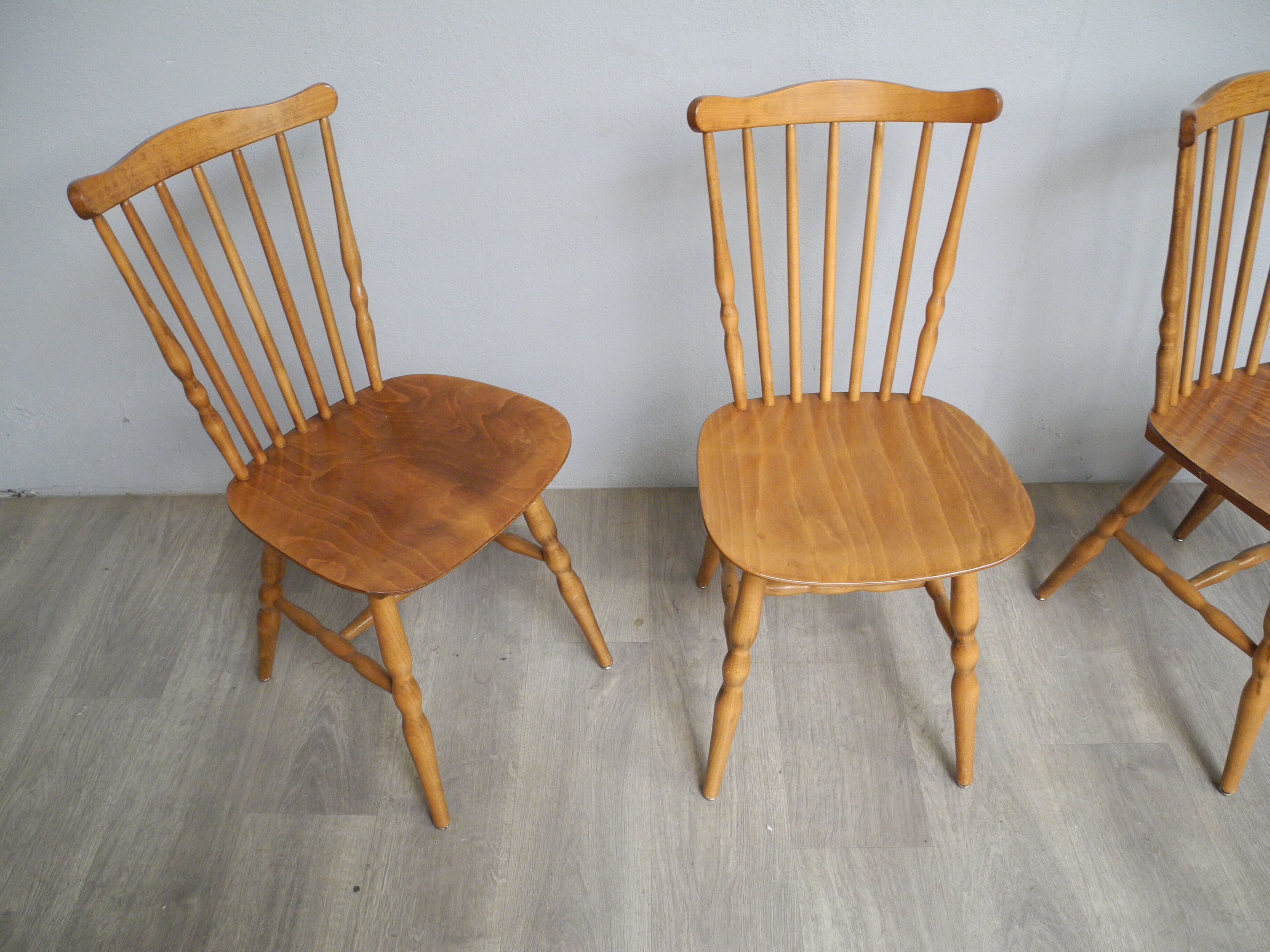 Lot of 4 chairs bistro Baumann Tacoma from the 60s