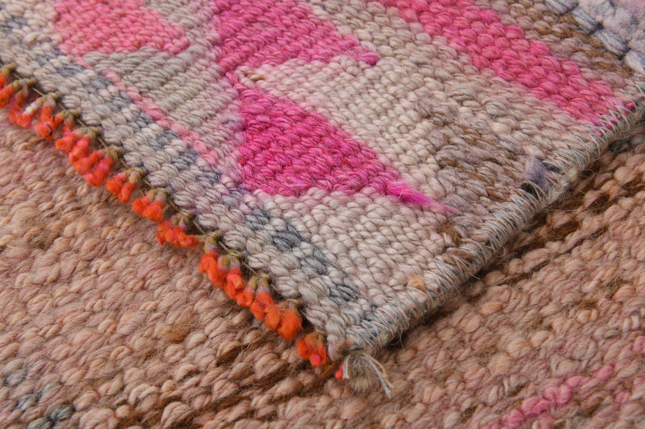 3x12 Pink Persian Vintage Runner Rug, 92x355Cm SK 18193