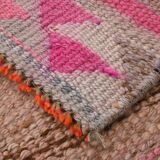 3x12 Pink Persian Vintage Runner Rug, 92x355Cm SK 18193