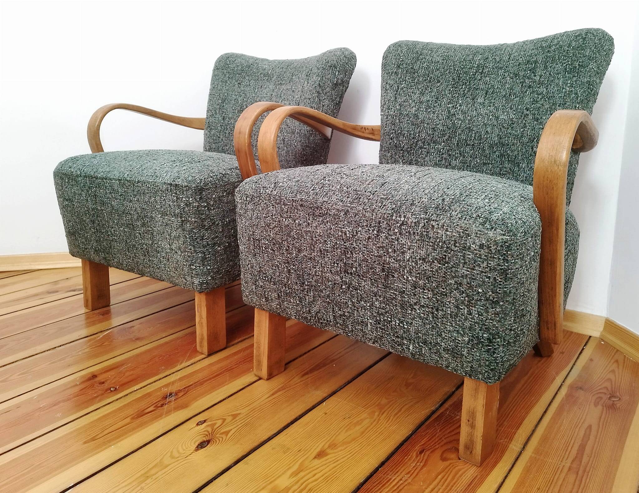 H 237 Armchairs by J. Halabala for Up Závody, Czechoslovakia, 1960s, Set of 2