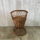 Vintage wicker children's armchair
