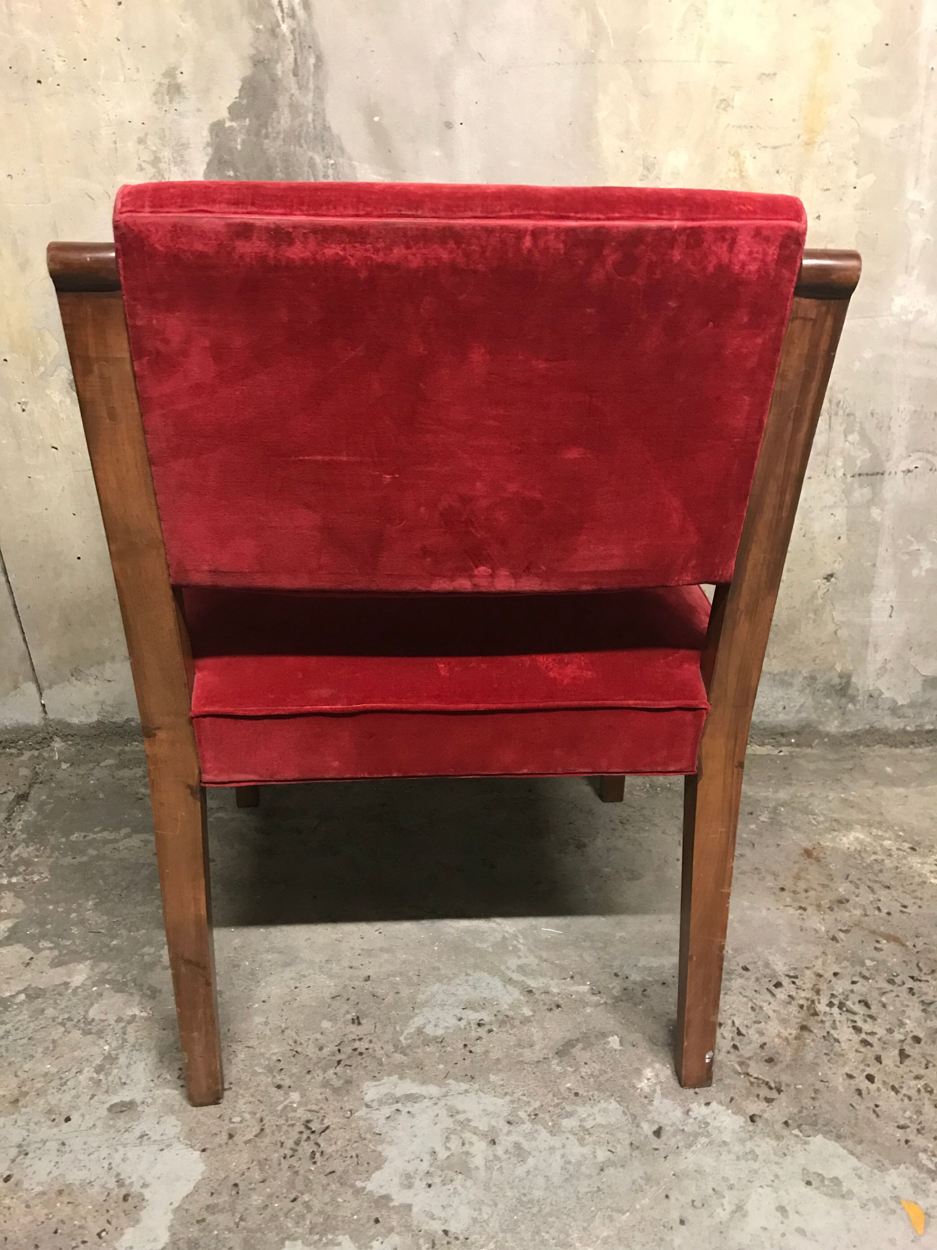 Art deco desk armchair