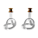 Pair of candle holder Dorothy Thorpe, lucite, 1970