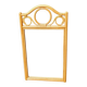 Miroir en bois courbé et rotin