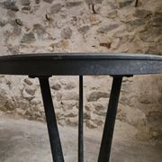 Table bistrot art déco française avec plateau Rex bakélite – c.1930–1940