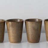 Set of 8 Digoin sandstone glasses