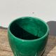 Vase en céramique art déco vert