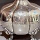 Antique Decorative Caviar Dish Caviar Serving, Silver Quadruple Plate Lid, Spoon