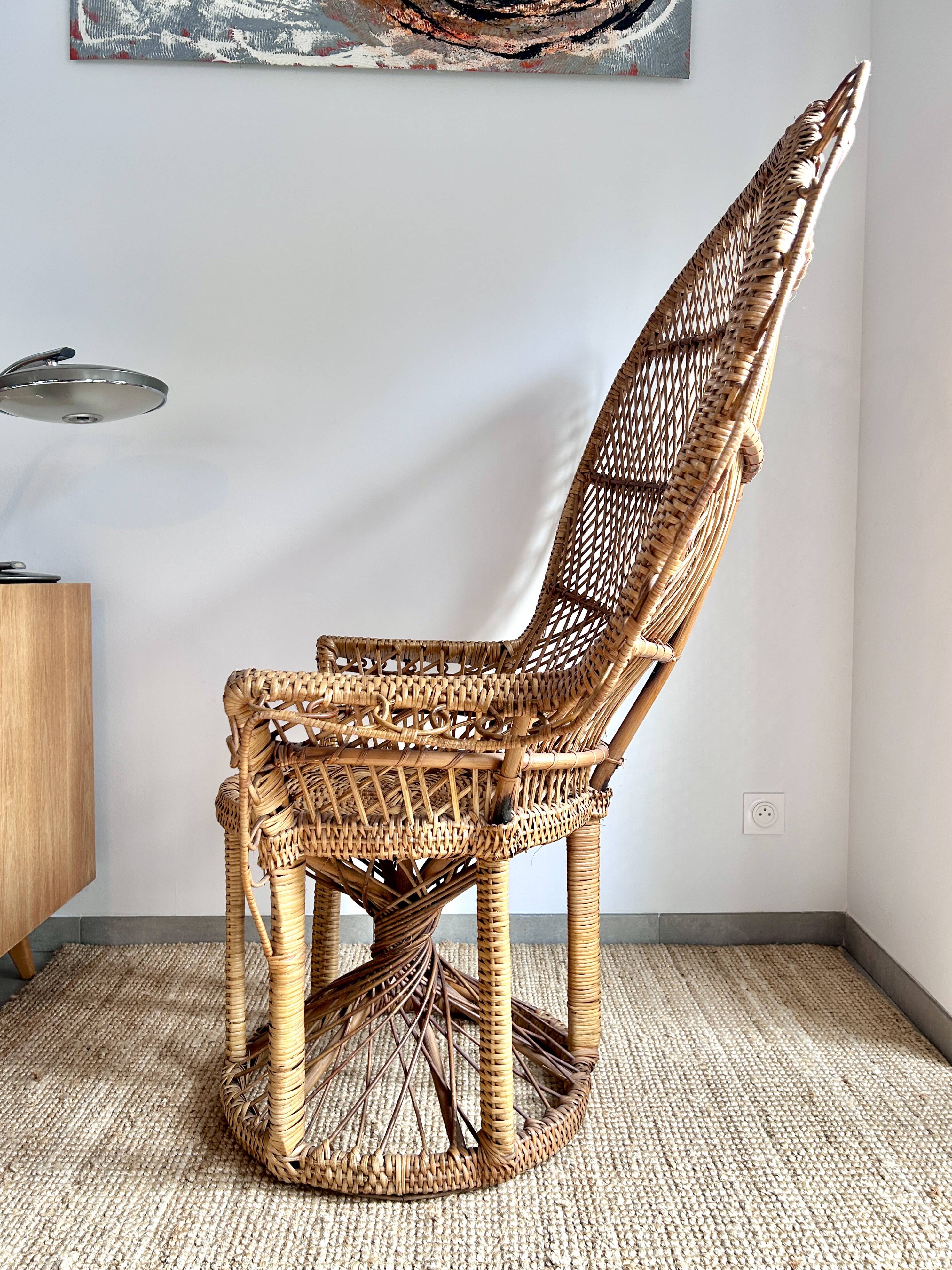 Emmanuelle rattan armchair