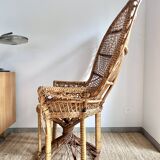 Emmanuelle rattan armchair
