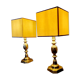 Paire de lampes en bronze