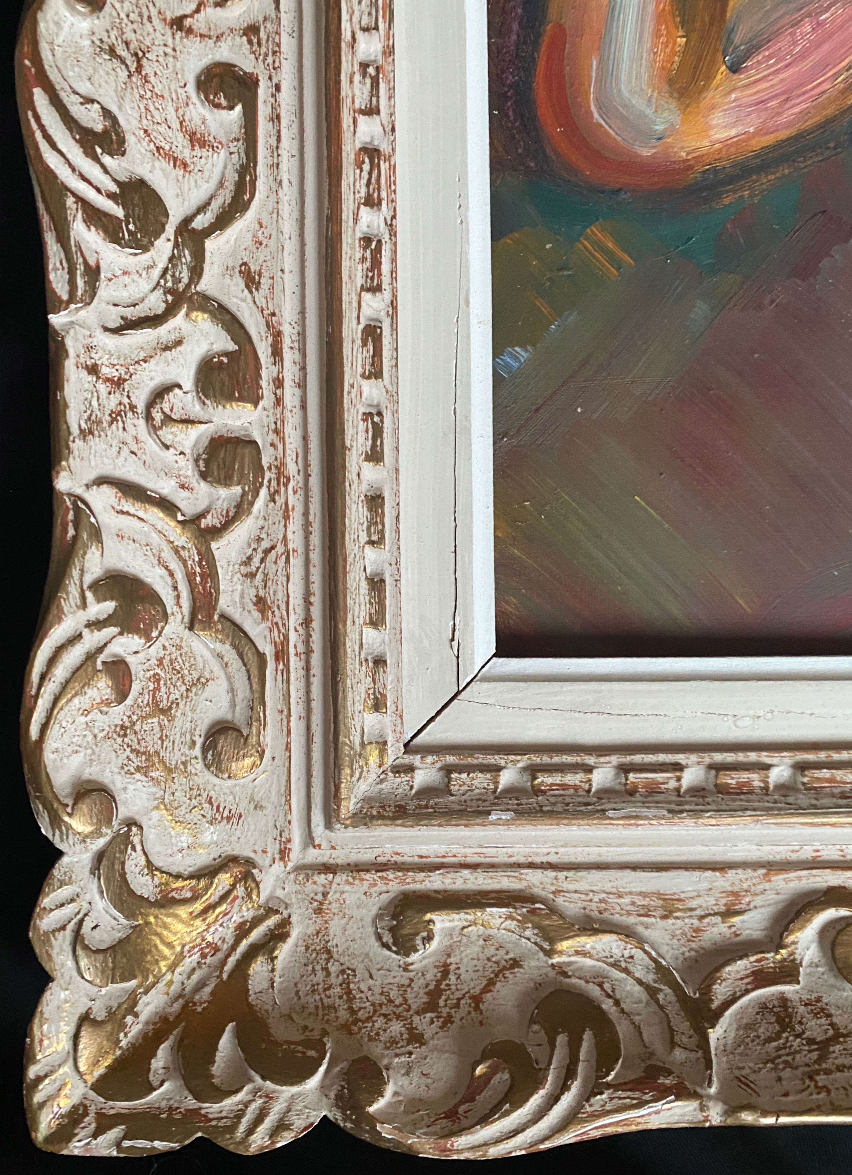 Tableau hsp "la songeuse" nue d'andré claudot (1892-1982) avec cadre