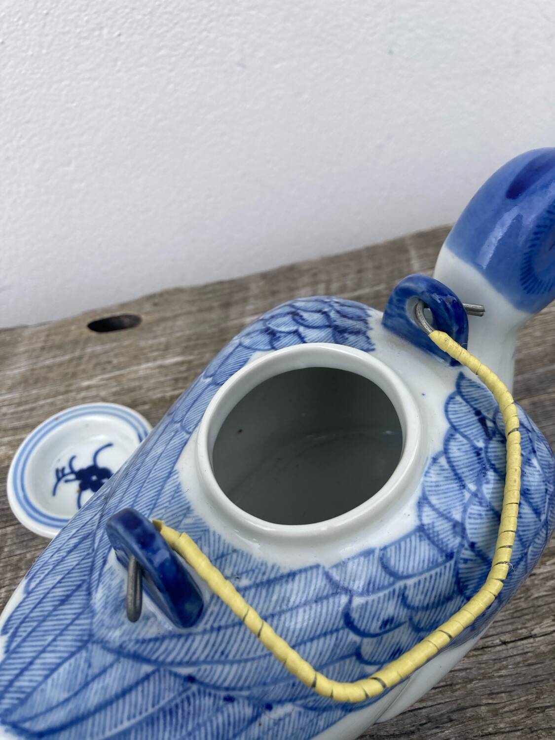 Chinese blue duck teapot