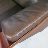 Stressless Leather Scandinavian Sofa Pegasus Couch Two-Seater with Reclining Function