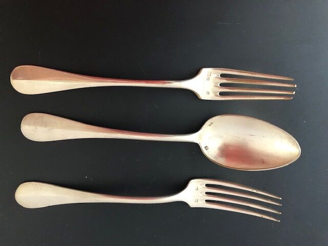 Silver-plated metal cutlery, Fidelio model