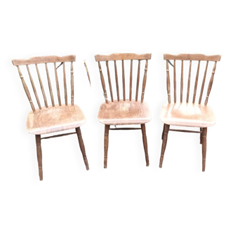 Suite de trois chaises Thonet