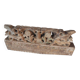 Antique fragment of a 19th century Sicilian carved wooden cart