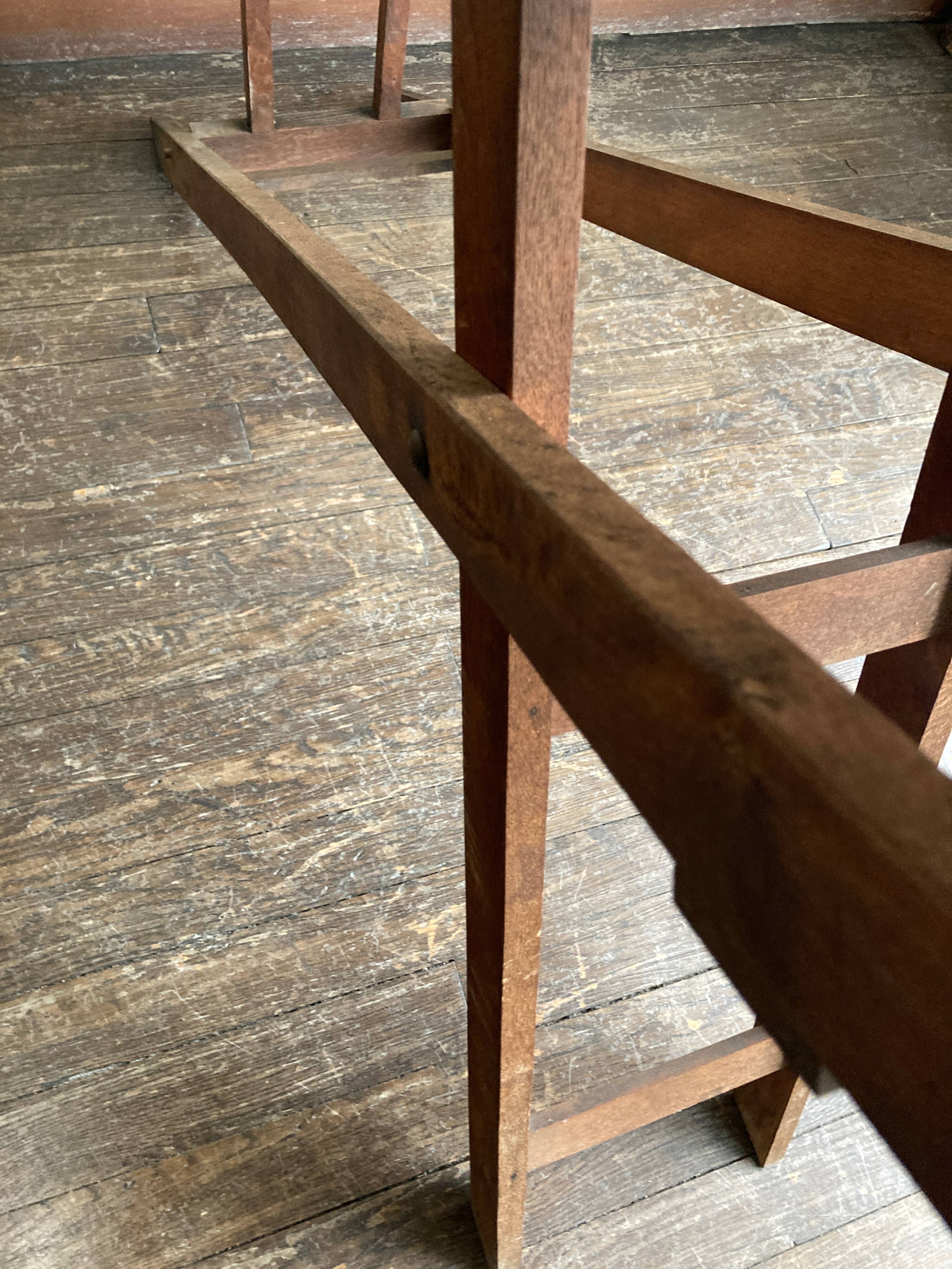 1900 folding ironing console table