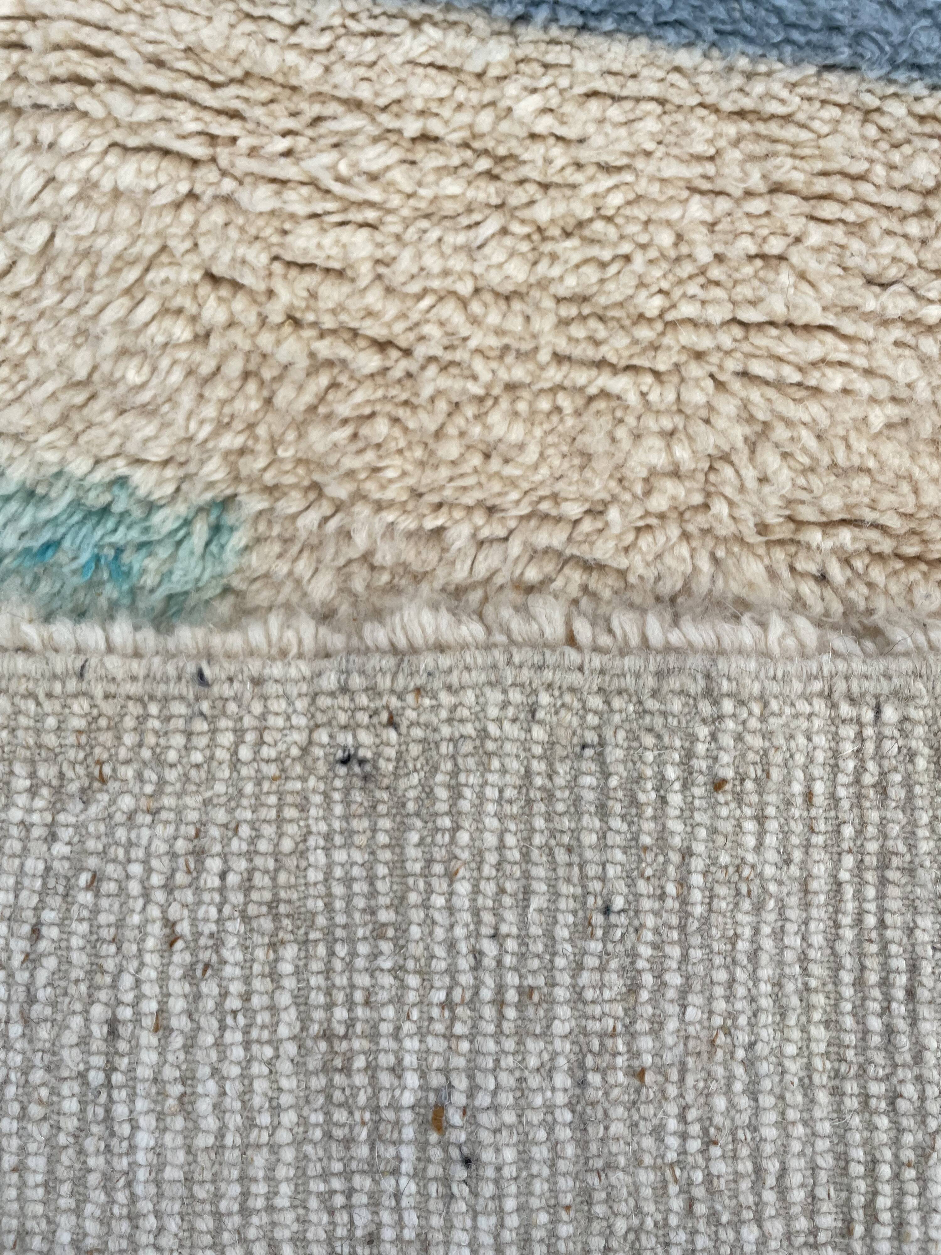 Modern wool berber rug 200x280 cm