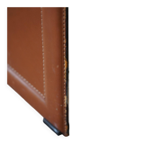 Ensemble de 4 fauteuils en cuir marron/rouge, Tito Agnoli, moderne italien, années 1970