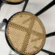 Set of four vintage chairs Viennese cane 80s Memphis by Antonio Sibau