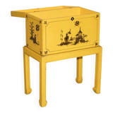 Antique Japanese commode hand-painted and lacquered.