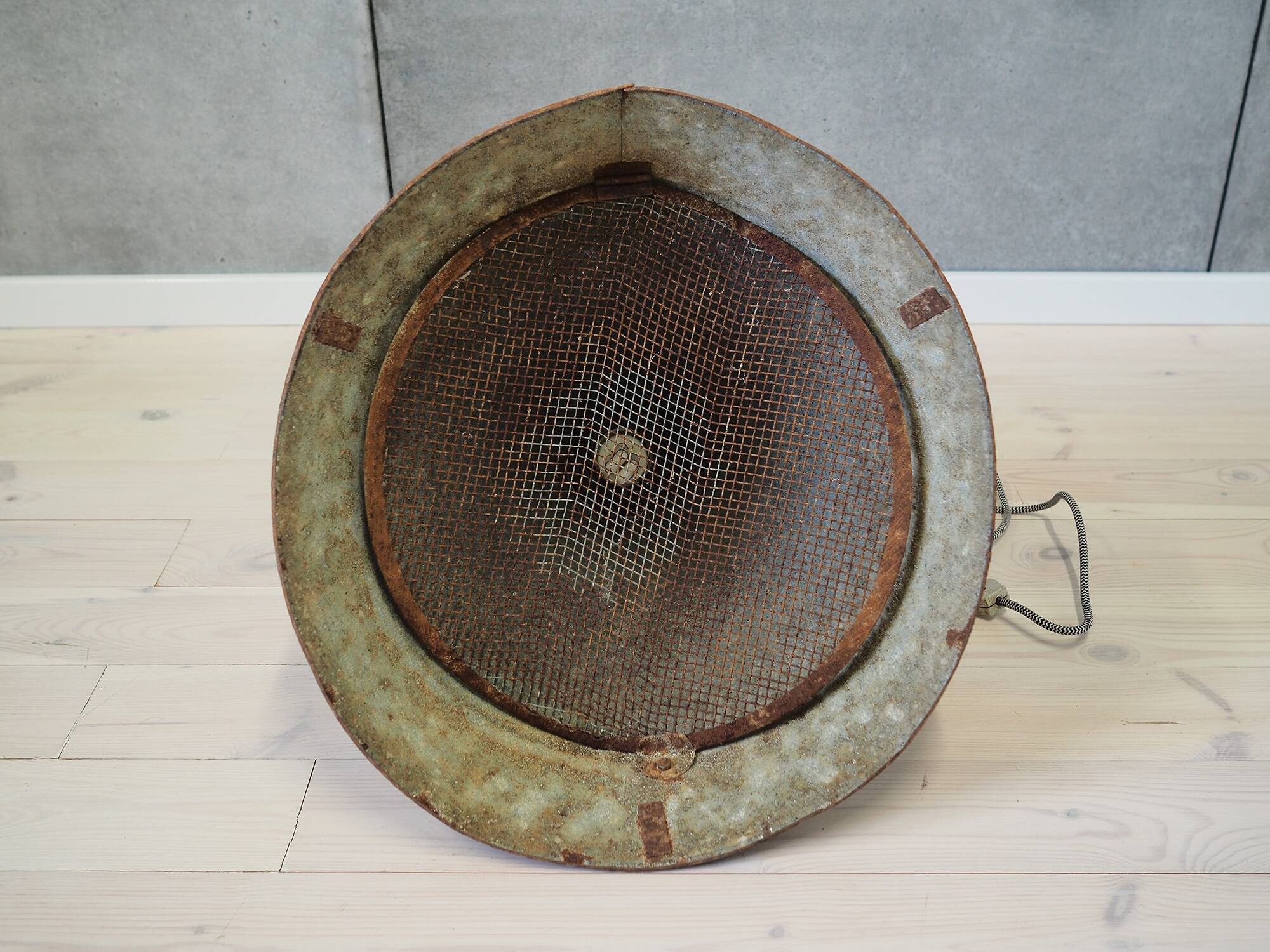 Metal lamp, industrial style, 1950s