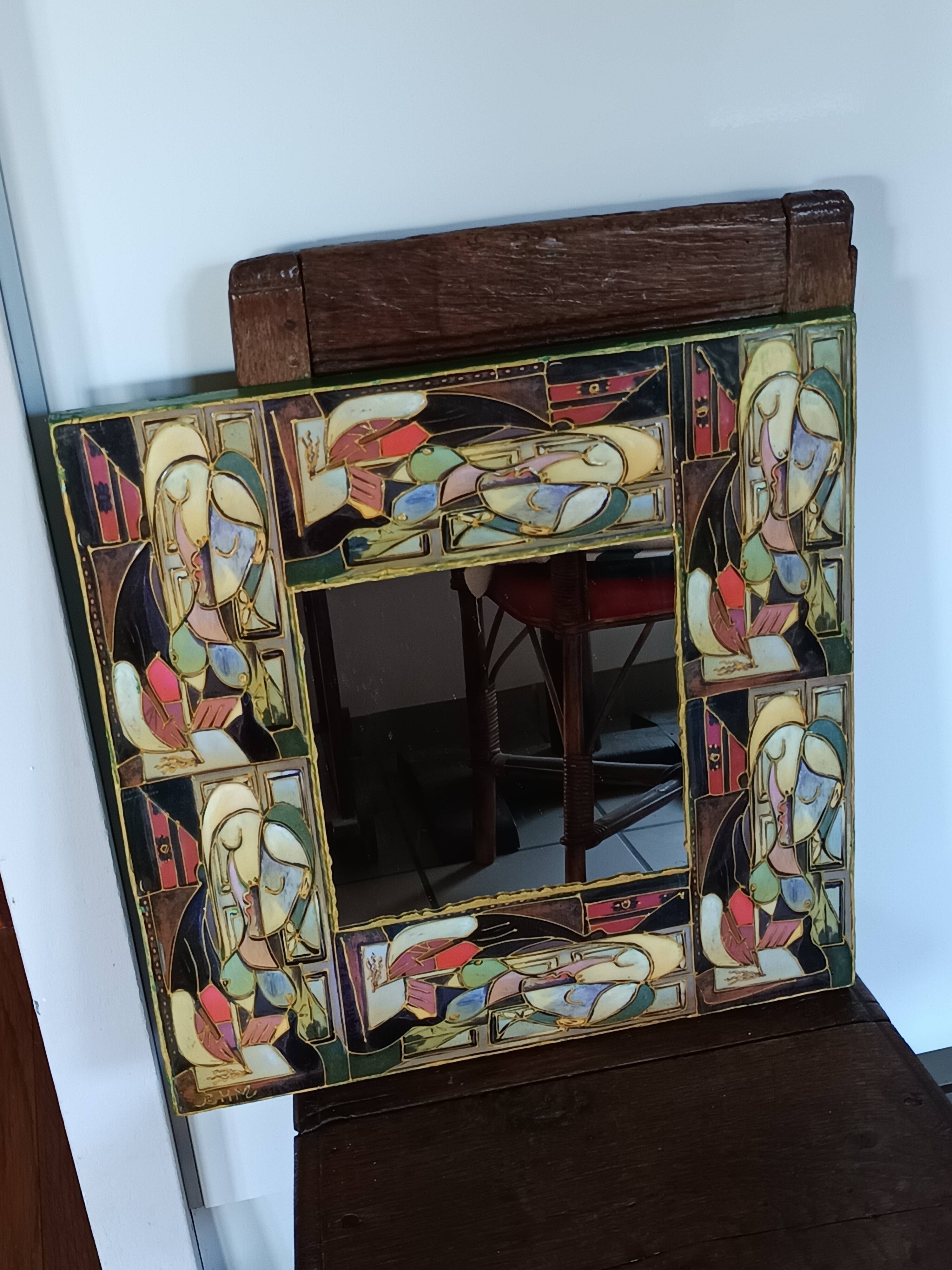 Mirror model François Lembo edition Bernard H Martin BHM Vallauris