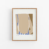 Framed female figure giclee art print 50x70cm