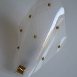 50s Arlus wall light in Perspex and brass
