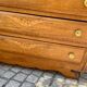 Art deco chest of drawers in oak