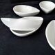 6 white Limoges porcelain avocado bowls