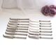Lot de 3 petits couteaux à fromage métal argenté