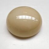 Opaline glass beige ceiling or wall lamp, 1950s