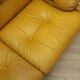 Canapé en cuir jaune, design italien, années 1960, fabricant : B&B Italia, design