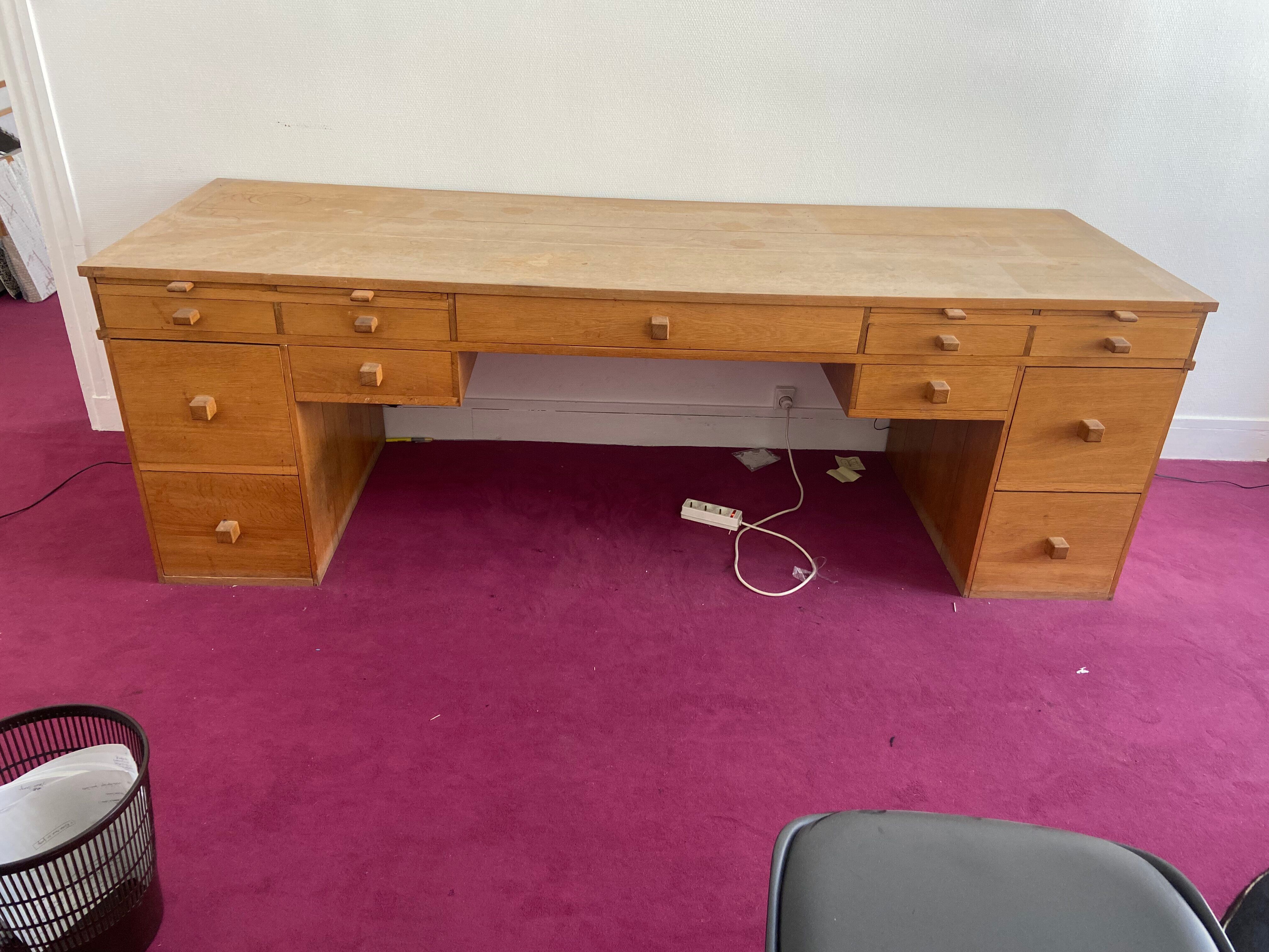 Desk with drawers
