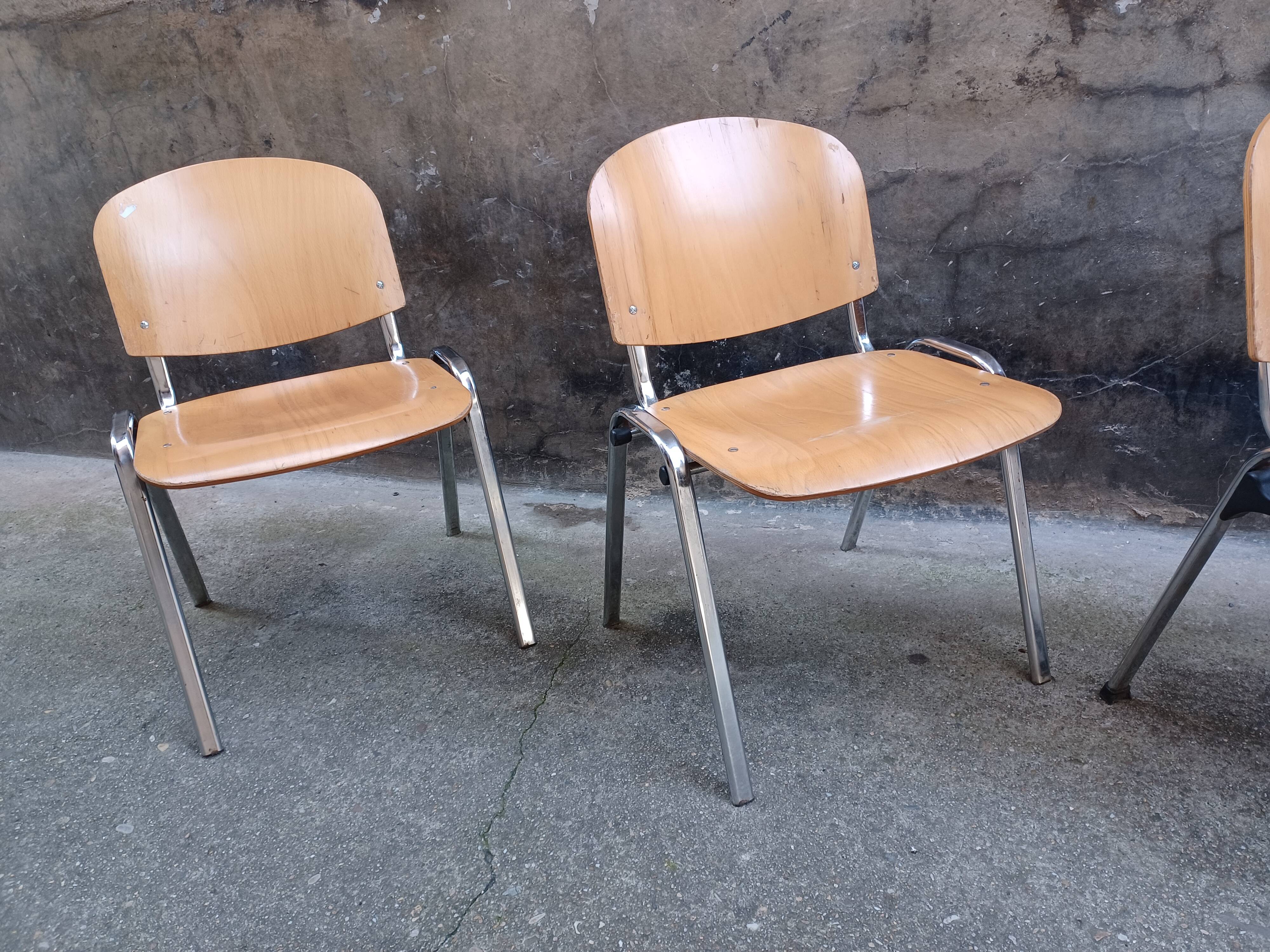 Serie de 4 chaises,  design 80's