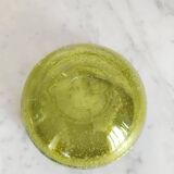 Cendrier en verre bullé