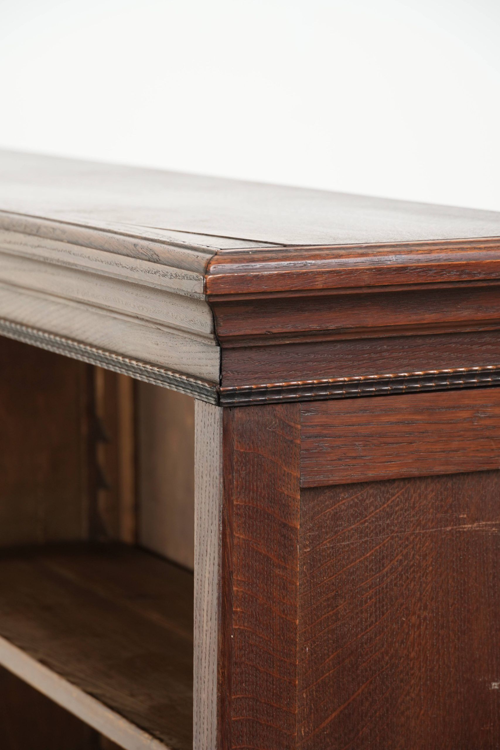 Elegant antique Dutch oak bookcase from the early 20th century