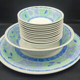 Churchill Staffordshire table service 14 pieces Verdigris model