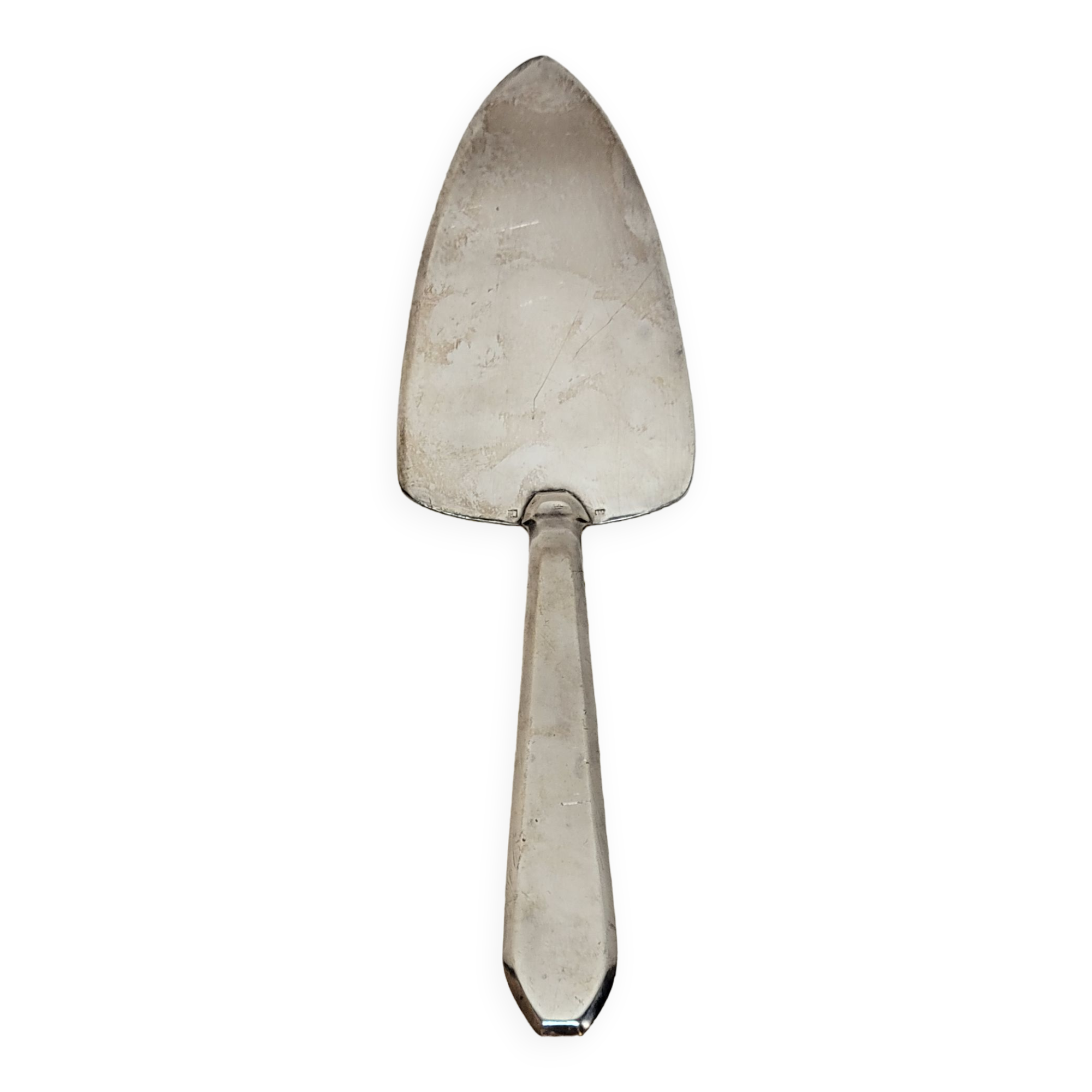 Old Silver Metal Cake Pie Server