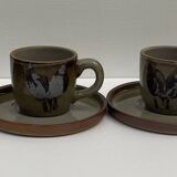 Coffee service in real French stoneware
