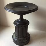 Black marble candlestick.