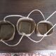 3 paniers suspendus en osier artisanat