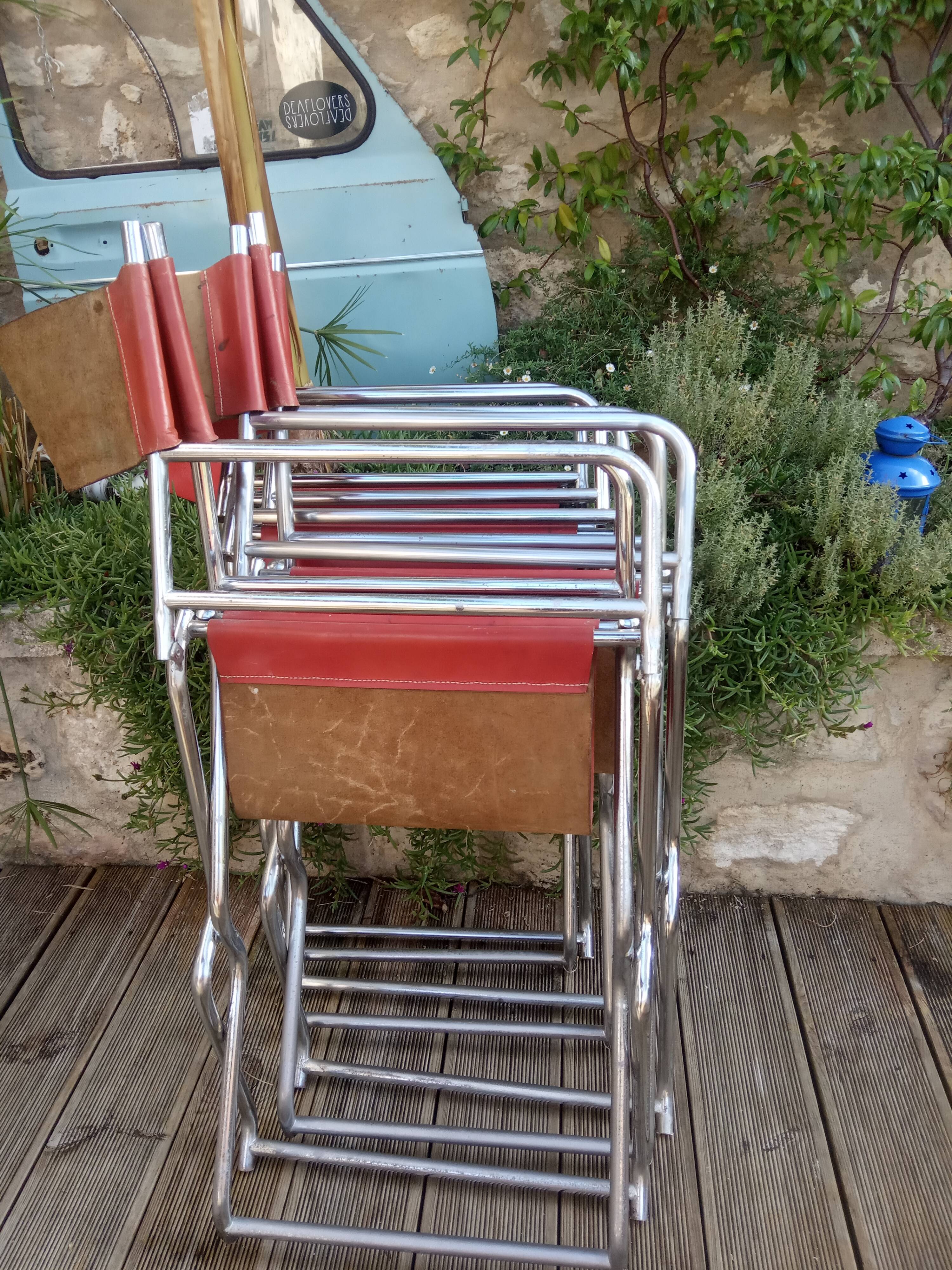 Lots of vintage chairs from "Director" foldable