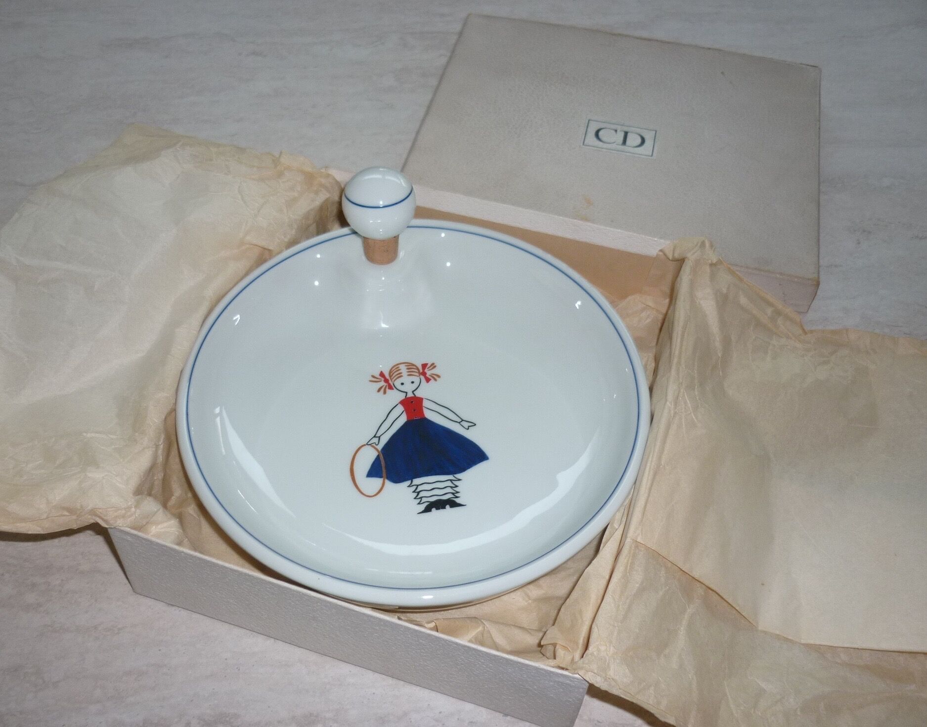 Baby Dior Hoop Little Girl Plate