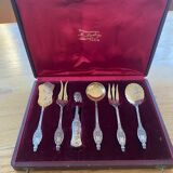 Solid silver mignardises cutlery set