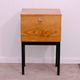 Mid-century bedside table by UP Závody, walnut nightstand with storage