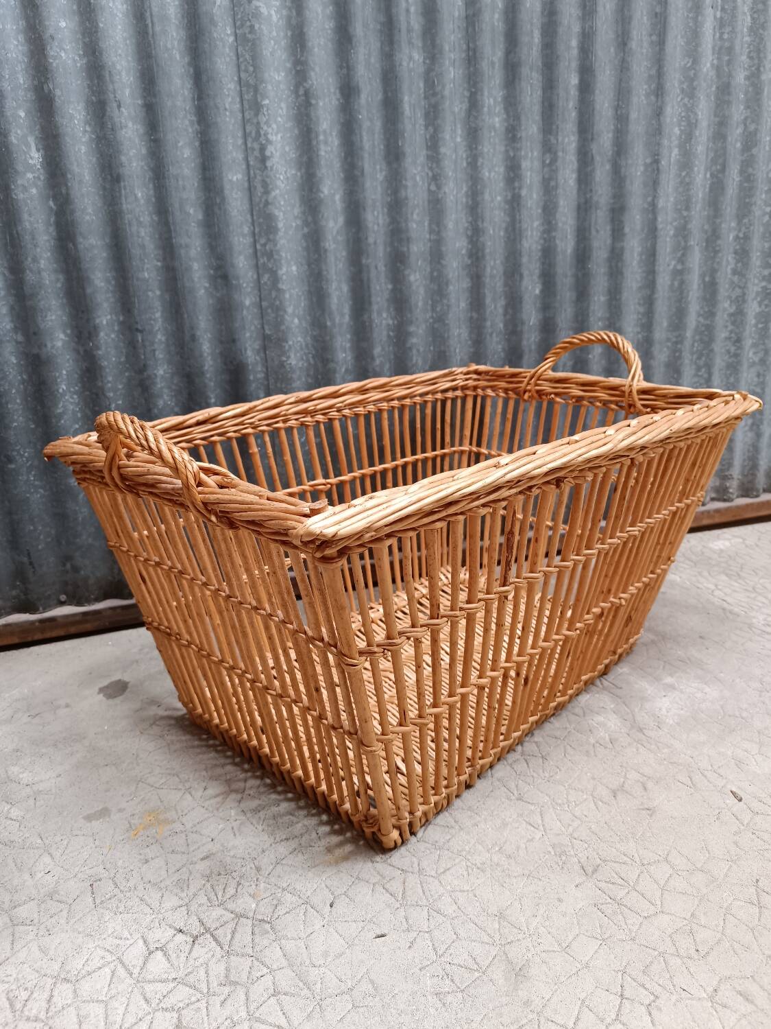 Laundry Basket - Vintage Rattan Wicker Chest