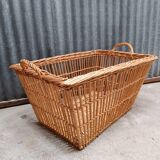 Laundry Basket - Vintage Rattan Wicker Chest